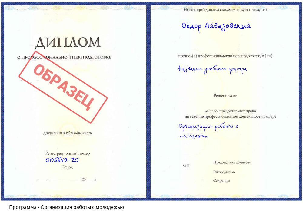 Организация работы с молодежью Волгоград